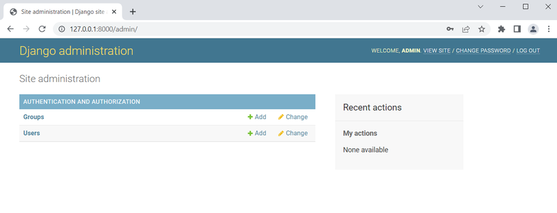 Django PostgreSQL Project Admin Panel