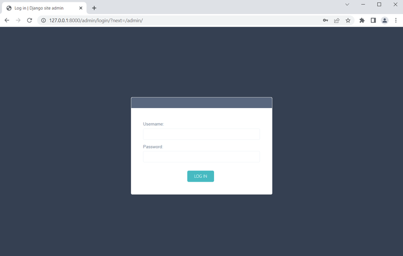 Jetify admin login page