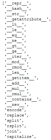 ex70.Complete list of the properties and methods of my_str