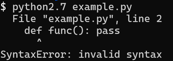 not good error messages